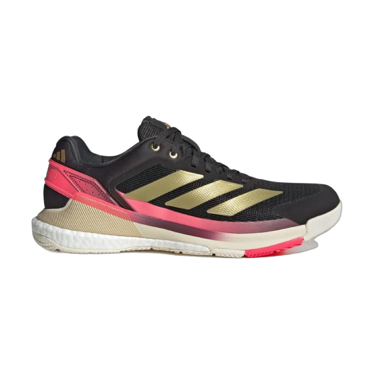 کفش پدل Adidas Crazyquick BOOST Padel Shoe Men Core Black Gold Metallic Solar Turbo
