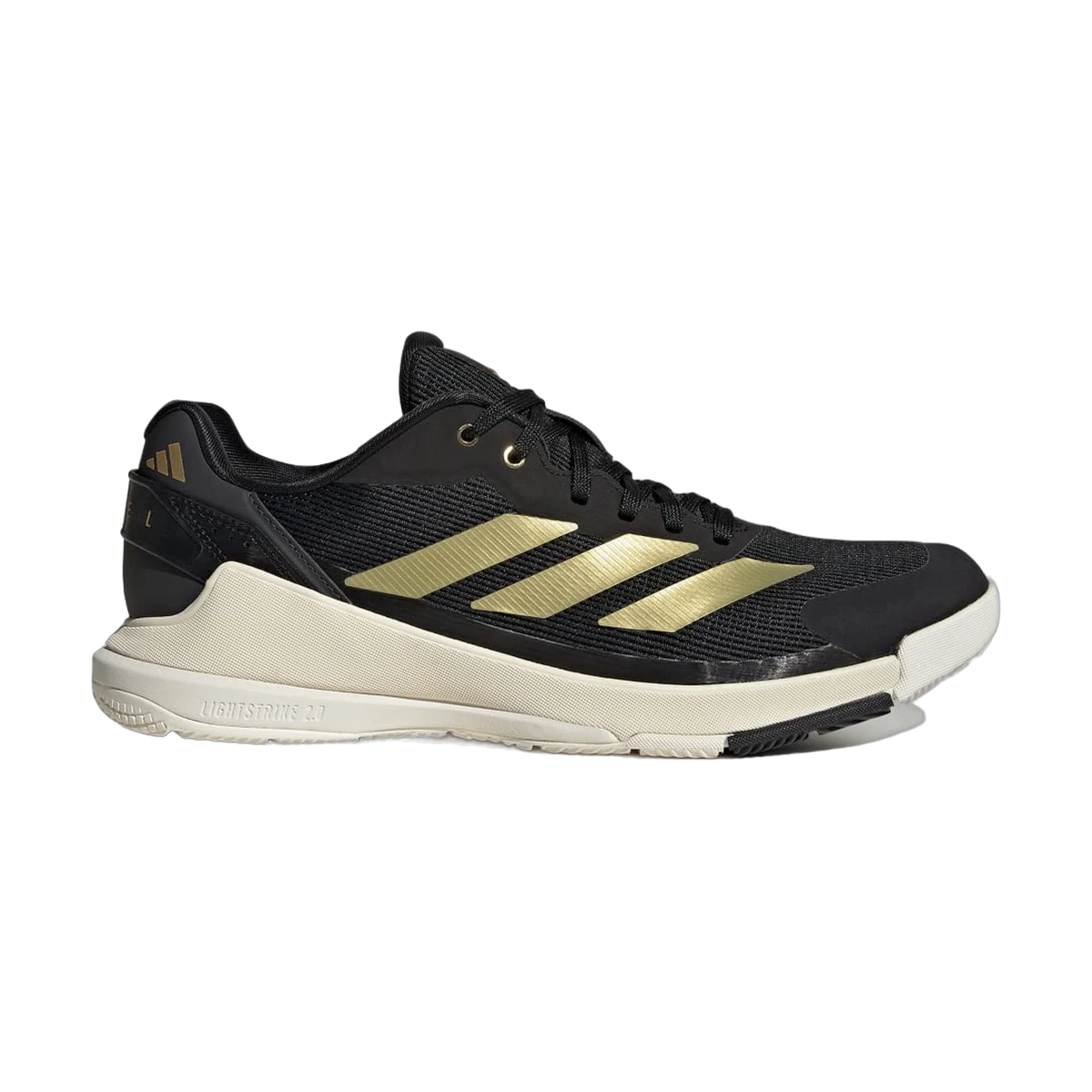 کفش پدل Adidas Crazyquick Padel Shoe Men Off White Core Black Gold Metallic، عکس ۱