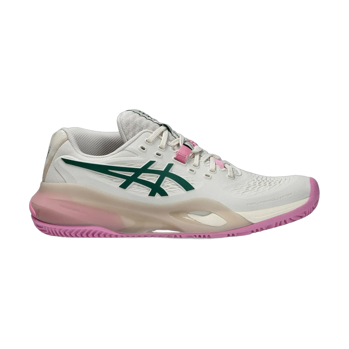 کفش پدل Asics Gel-Resolution X Padel Women Soft Oat Jewel Green