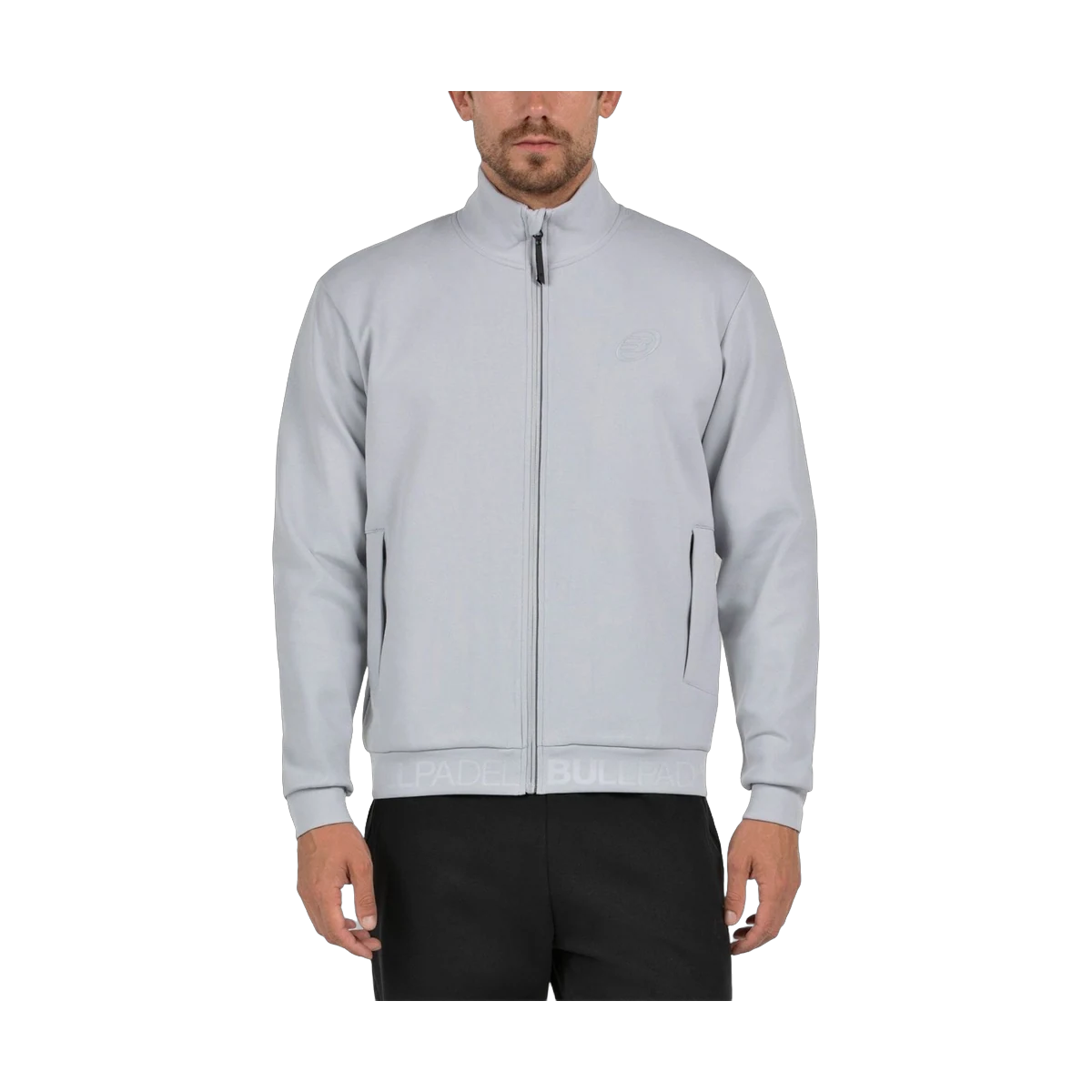 لباس پدل Bullpadel Eneo Zip Sweatshirt Men Light Grey
