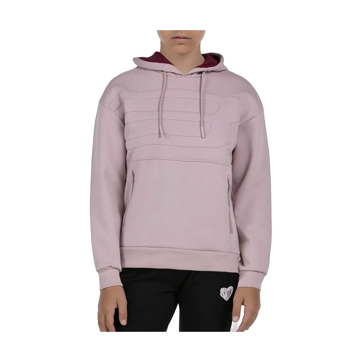 لباس پدل Bullpadel Eolia Hoodie Girls Shadow Pink، عکس ۱