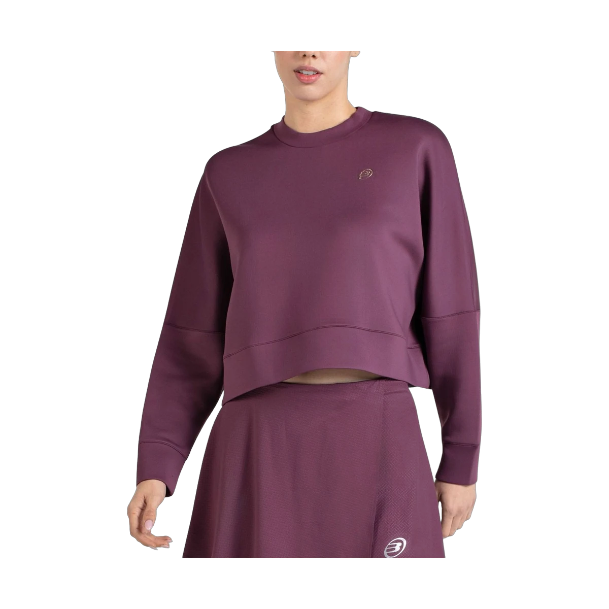 لباس پدل Bullpadel Esia Cropped Sweatshirt Women Plum