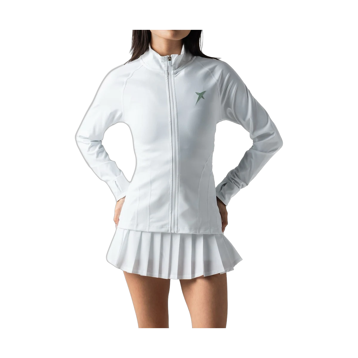 لباس پدل Drop Shot Court Padel Jacket Women White، عکس ۱