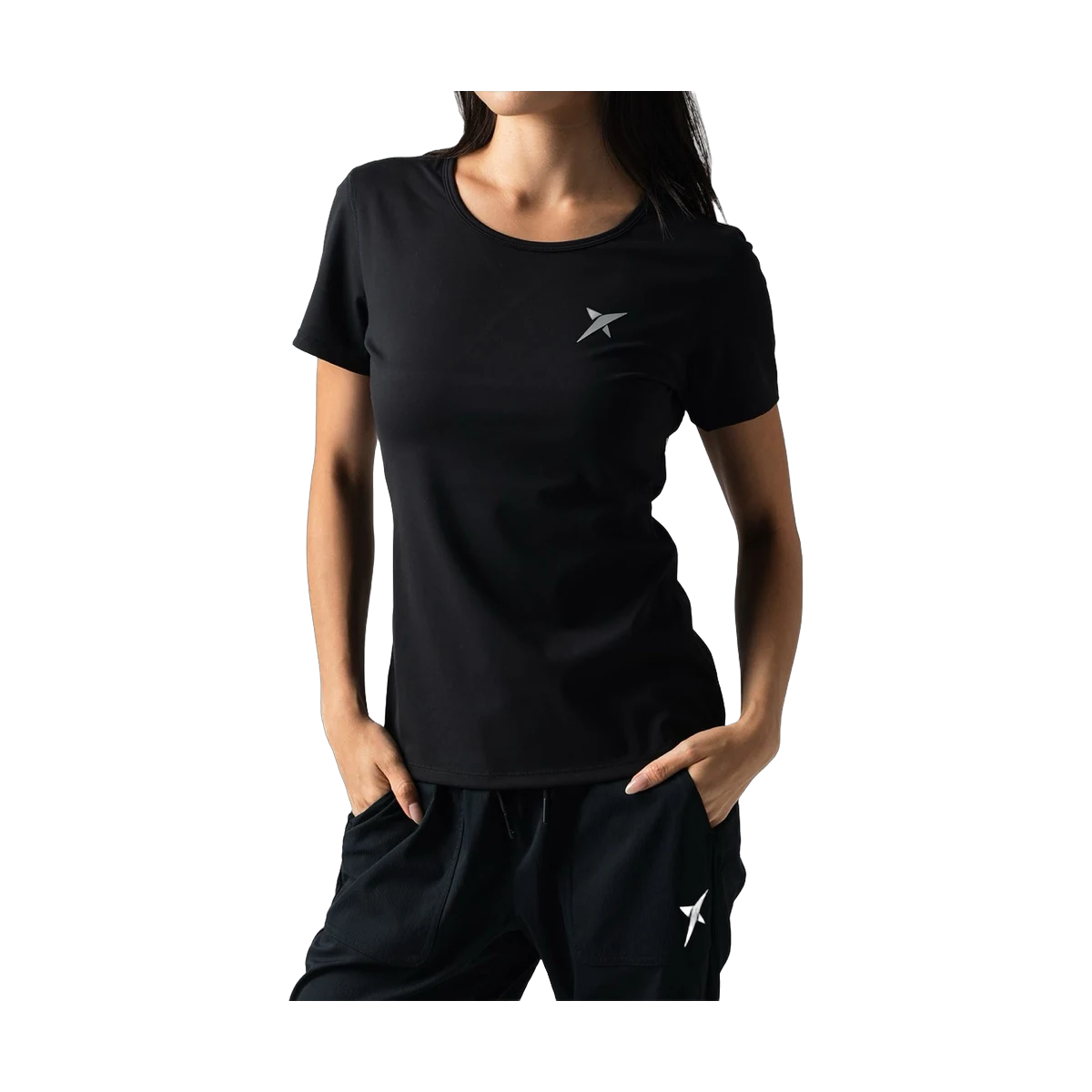 لباس پدل Drop Shot Flight Performance Padel T-Shirt Women Black