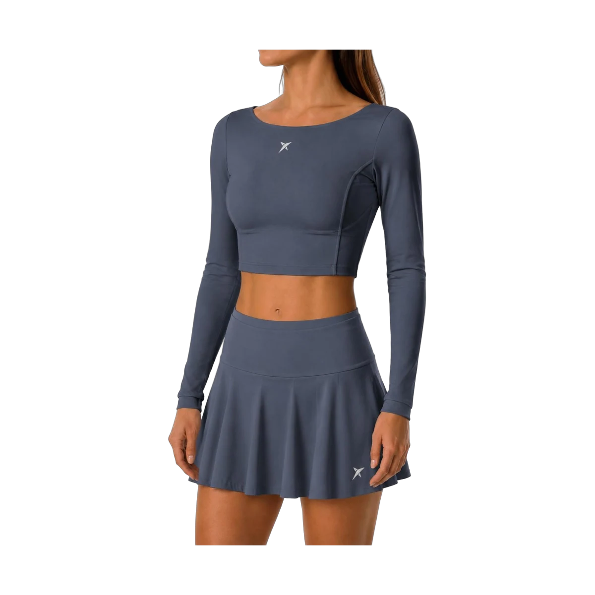 لباس پدل Drop Shot Monarca Long Sleeve Padel Top Women Grey، عکس ۱