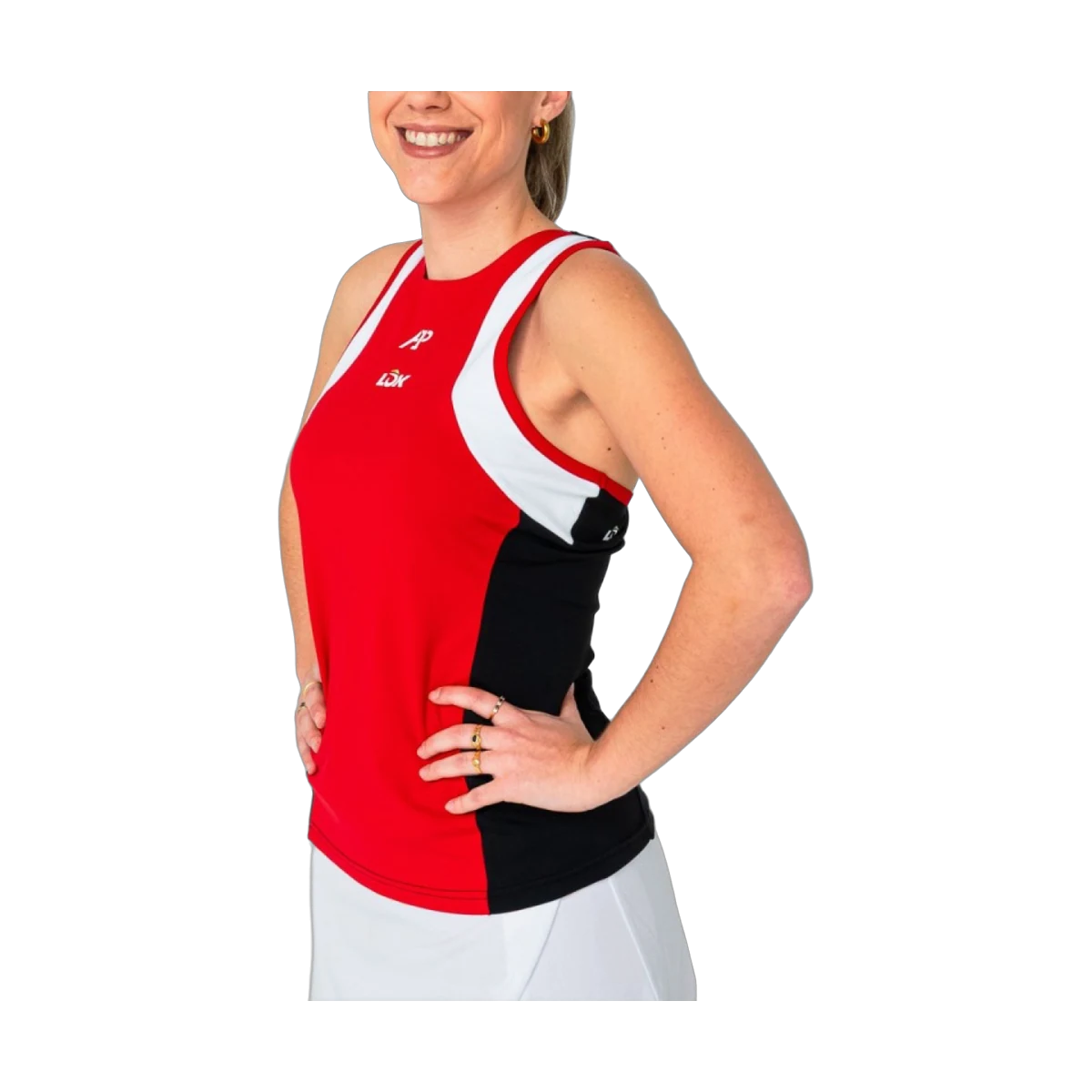 لباس پدل LOK Elk T-Shirt Women Red White Black