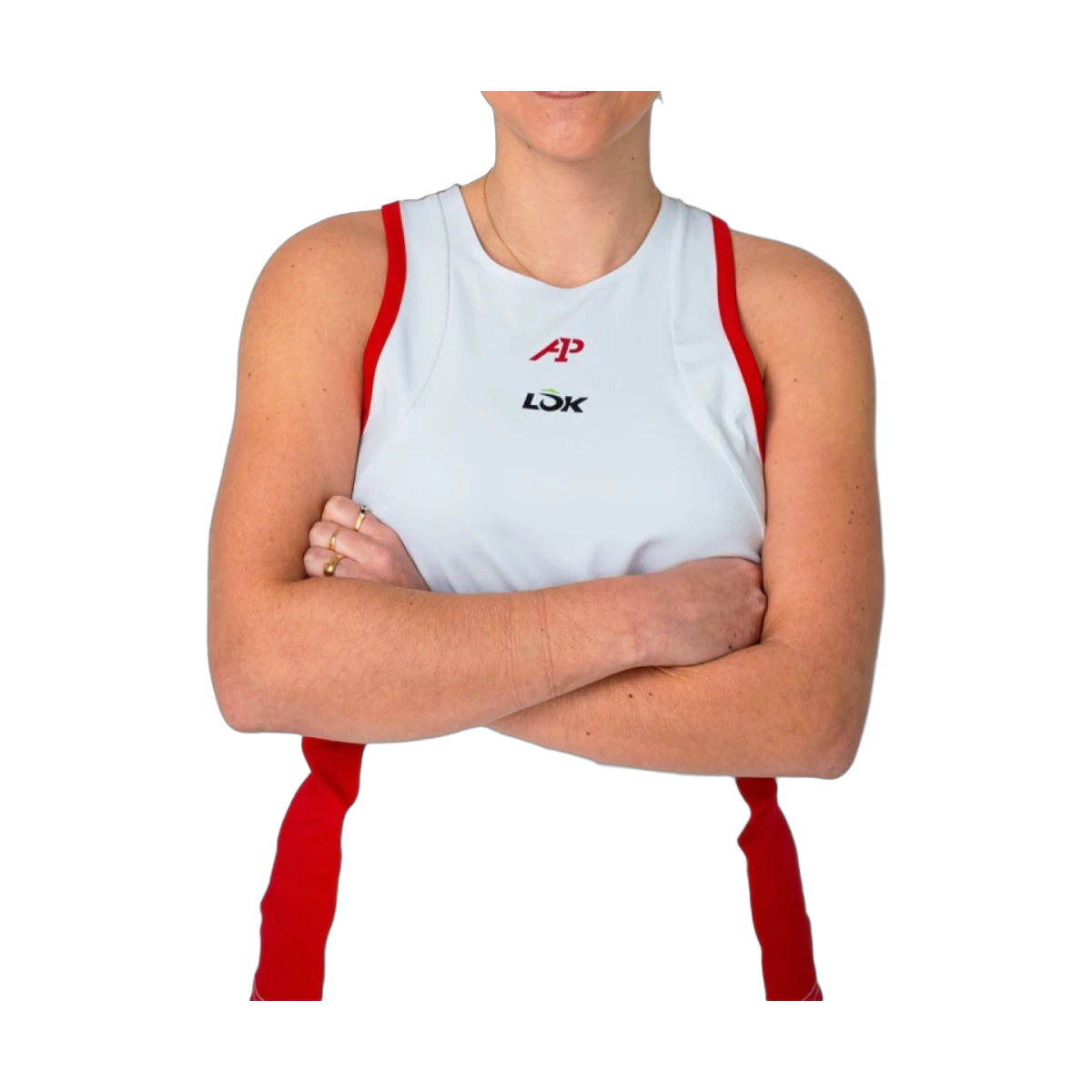 لباس پدل LOK Elk T-Shirt Women White Red