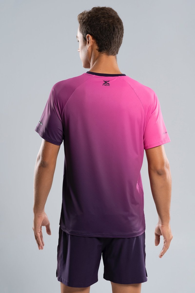 لباس پدل Nox Pro T-Shirt Men Blackberry Rose Degraded