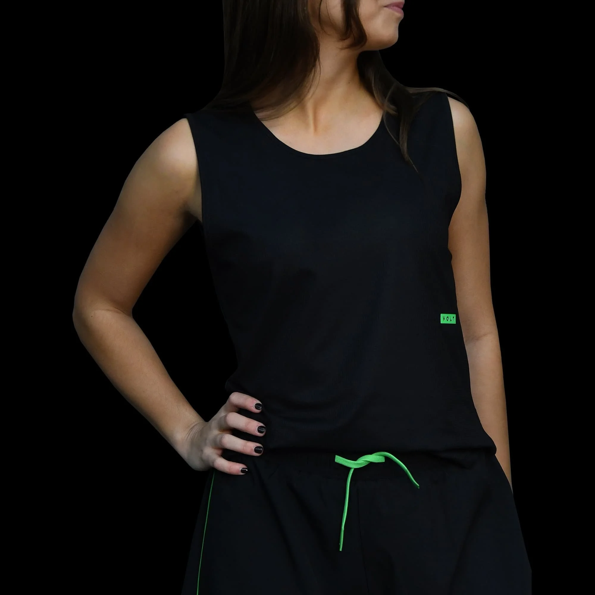 لباس پدل Volt Performance Shorts Women Black Green