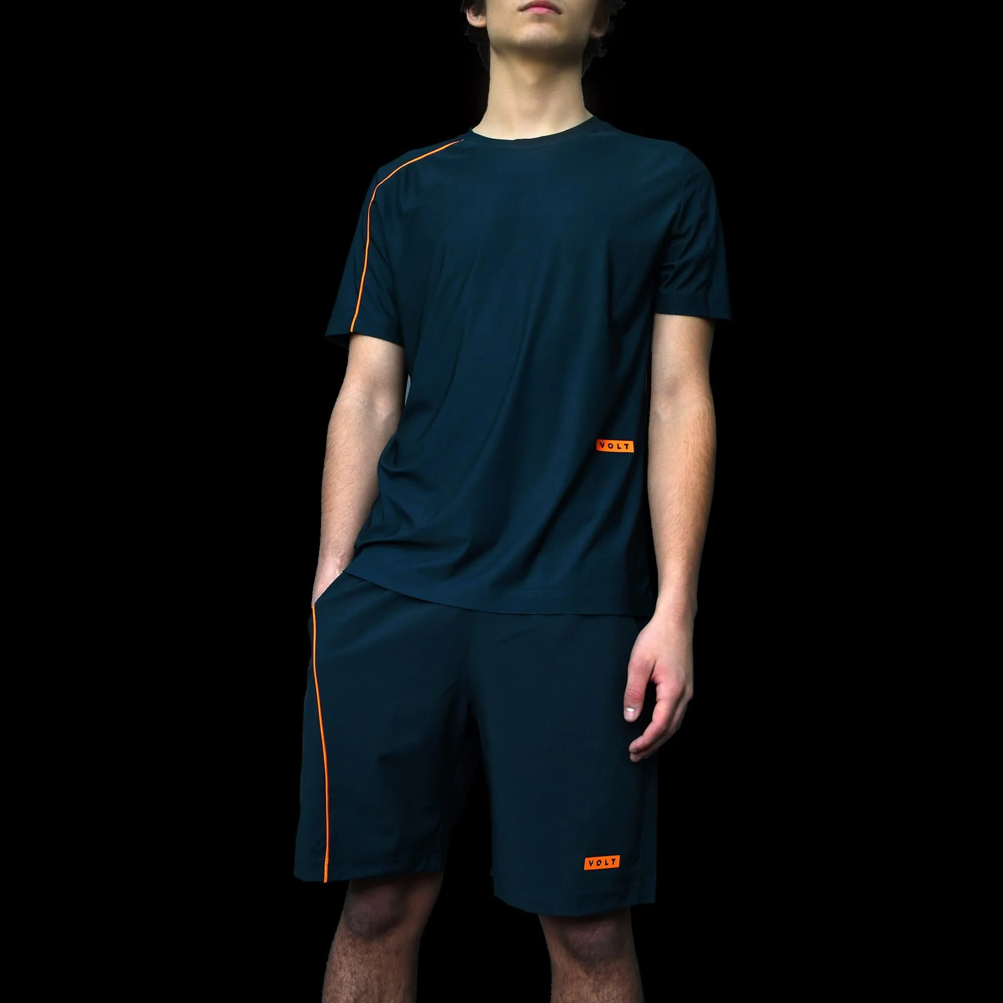 لباس پدل Volt Performance T-Shirt Blue Orange
